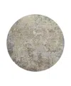 Dalyn Rug Company Bresca Bc6 Round Area Rug, 8' X 8' In Beige