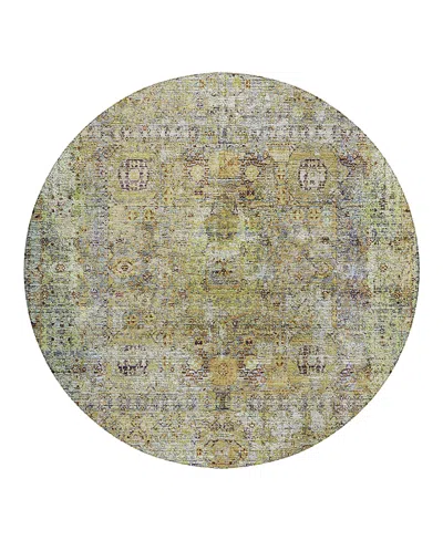 Dalyn Rug Company Dalyn Karaj Kj1 Round Area Rug, 8' X 8' In Green