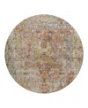 Dalyn Rug Company Dalyn Karaj Kj1 Round Area Rug, 8' X 8' In Orange