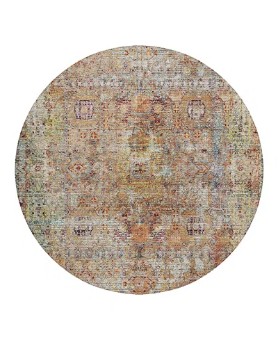 Dalyn Rug Company Dalyn Karaj Kj1 Round Area Rug, 8' X 8' In Orange