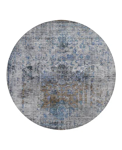 Dalyn Rug Company Dalyn Karaj Kj2 Round Area Rug, 8' X 8' In Blue