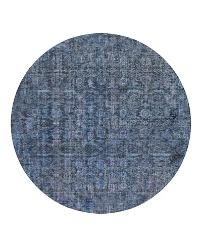 Dalyn Rug Company Dalyn Karaj Kj3 Round Area Rug, 8' X 8' In Blue