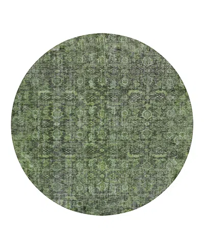 Dalyn Rug Company Dalyn Karaj Kj3 Round Area Rug, 8' X 8' In Green