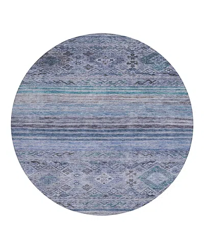 Dalyn Rug Company Dalyn Karaj Kj4 Round Area Rug, 8' X 8' In Blue