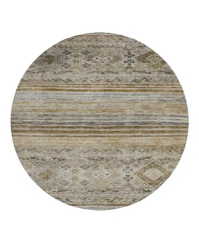 Dalyn Rug Company Dalyn Karaj Kj4 Round Area Rug, 8' X 8' In Brown