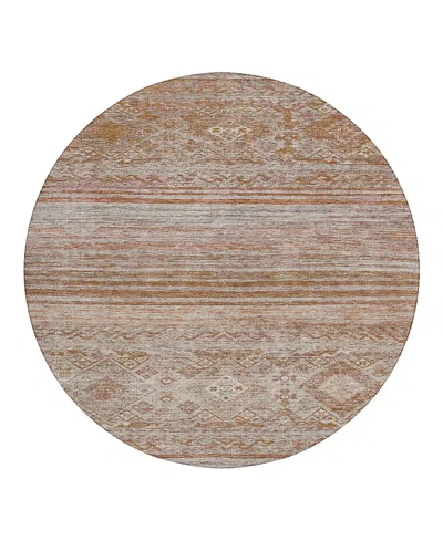 Dalyn Rug Company Dalyn Karaj Kj4 Round Area Rug, 8' X 8' In Brown