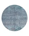 Dalyn Rug Company Dalyn Karaj Kj5 Round Area Rug, 8' X 8' In Blue