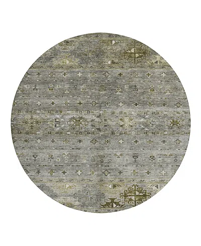 Dalyn Rug Company Dalyn Karaj Kj5 Round Area Rug, 8' X 8' In Gray