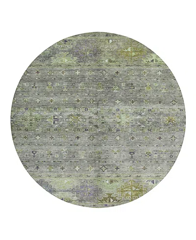Dalyn Rug Company Dalyn Karaj Kj5 Round Area Rug, 8' X 8' In Green