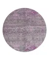 Dalyn Rug Company Dalyn Karaj Kj5 Round Area Rug, 8' X 8' In Purple
