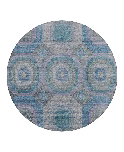 Dalyn Rug Company Dalyn Karaj Kj6 Round Area Rug, 8' X 8' In Blue