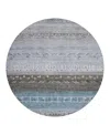 Dalyn Rug Company Dalyn Karaj Kj7 Round Area Rug, 8' X 8' In Blue