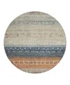 Dalyn Rug Company Dalyn Karaj Kj7 Round Area Rug, 8' X 8' In Brown