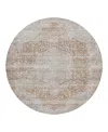 Dalyn Rug Company Dalyn Karaj Kj8 Round Area Rug, 8' X 8' In Brown