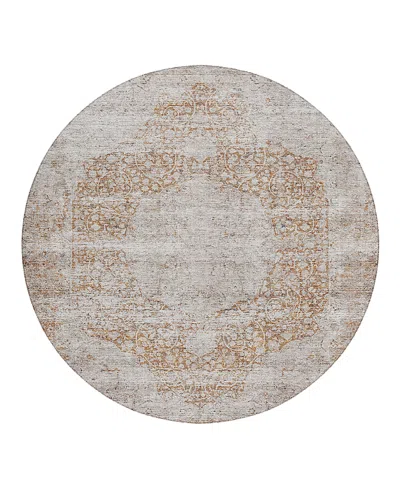 Dalyn Rug Company Dalyn Karaj Kj8 Round Area Rug, 8' X 8' In Brown