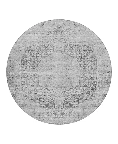 Dalyn Rug Company Dalyn Karaj Kj8 Round Area Rug, 8' X 8' In Gray