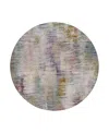 Dalyn Rug Company Dalyn Kochi Washable Kc1 Round Area Rug, 8' X 8' In Purple