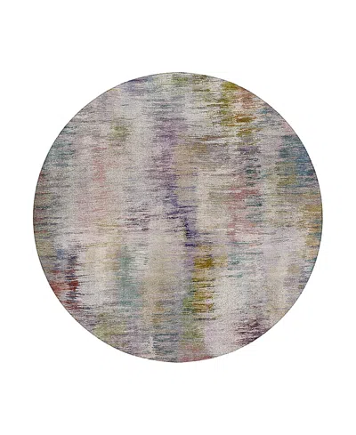 Dalyn Rug Company Dalyn Kochi Washable Kc1 Round Area Rug, 8' X 8' In Purple