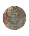 Dalyn Rug Company Dalyn Kochi Washable Kc11 Round Area Rug, 8' X 8' In Blue
