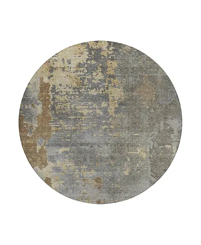 Dalyn Rug Company Dalyn Kochi Washable Kc11 Round Area Rug, 8' X 8' In Gray