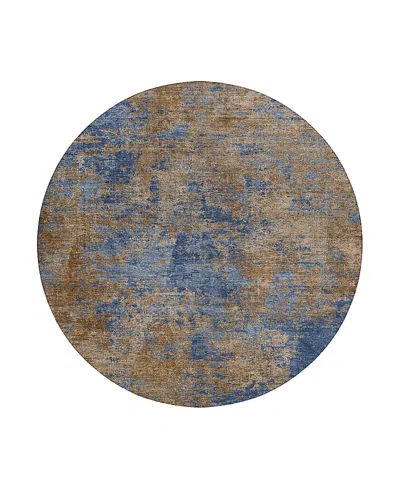 Dalyn Rug Company Dalyn Kochi Washable Kc2 Round Area Rug, 8' X 8' In Blue