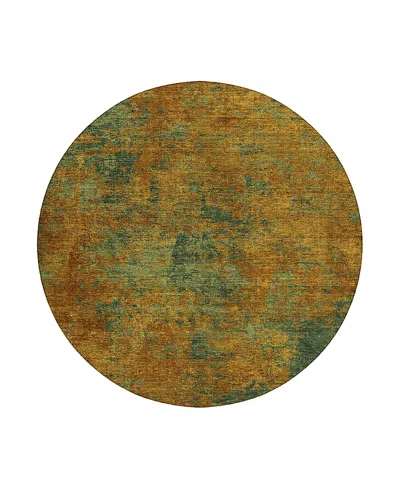 Dalyn Rug Company Dalyn Kochi Washable Kc2 Round Area Rug, 8' X 8' In Brown