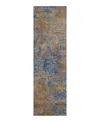 Dalyn Rug Company Dalyn Kochi Washable Kc2 Runner Area Rug, 2'3 X 7'6 In Blue