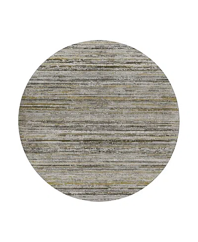 Dalyn Rug Company Dalyn Kochi Washable Kc3 Round Area Rug, 8' X 8' In Gray