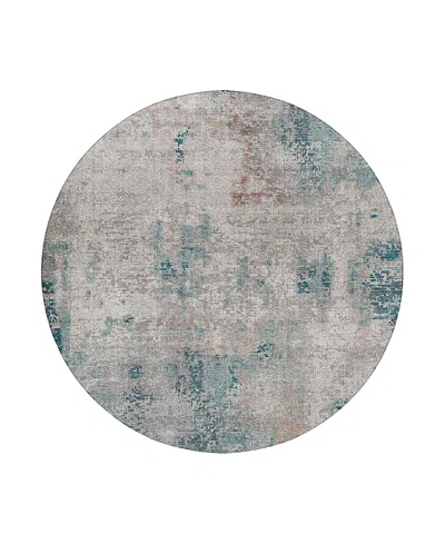 Dalyn Rug Company Dalyn Kochi Washable Kc4 Round Area Rug, 8' X 8' In Blue