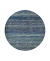 Dalyn Rug Company Dalyn Kochi Washable Kc5 Round Area Rug, 8' X 8' In Blue