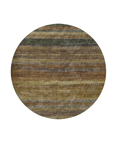 Dalyn Rug Company Dalyn Kochi Washable Kc5 Round Area Rug, 8' X 8' In Brown
