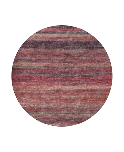 Dalyn Rug Company Dalyn Kochi Washable Kc5 Round Area Rug, 8' X 8' In Burgundy