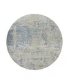 Dalyn Rug Company Dalyn Kochi Washable Kc6 Round Area Rug, 8' X 8' In Blue