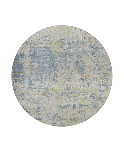 Dalyn Rug Company Dalyn Kochi Washable Kc6 Round Area Rug, 8' X 8' In Blue