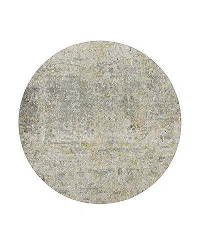 Dalyn Rug Company Dalyn Kochi Washable Kc6 Round Area Rug, 8' X 8' In Green