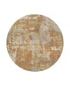 Dalyn Rug Company Dalyn Kochi Washable Kc7 Round Area Rug, 8' X 8' In Brown