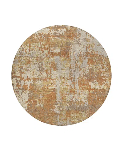 Dalyn Rug Company Dalyn Kochi Washable Kc7 Round Area Rug, 8' X 8' In Brown