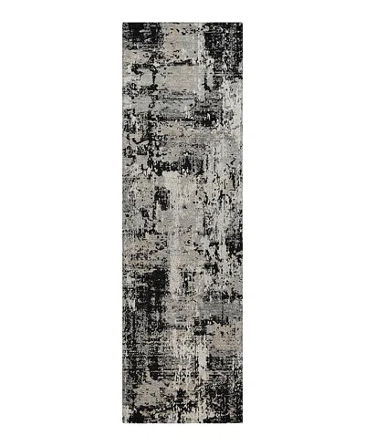Dalyn Rug Company Dalyn Kochi Washable Kc7 Runner Area Rug, 2'3 X 7'6 In Black