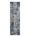 Dalyn Rug Company Dalyn Kochi Washable Kc7 Runner Area Rug, 2'3 X 7'6 In Blue