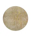 Dalyn Rug Company Dalyn Kochi Washable Kc8 Round Area Rug, 8' X 8' In Brown