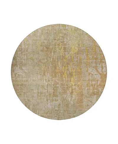 Dalyn Rug Company Dalyn Kochi Washable Kc8 Round Area Rug, 8' X 8' In Brown