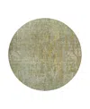 Dalyn Rug Company Dalyn Kochi Washable Kc8 Round Area Rug, 8' X 8' In Green