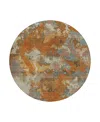 Dalyn Rug Company Dalyn Kochi Washable Kc9 Round Area Rug, 8' X 8' In Brown