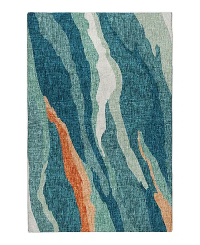 Dalyn Rug Company Dalyn Lorenzo Washable Ln4 Area Rug, 5' X 7'6 In Blue