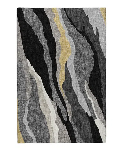 Dalyn Rug Company Dalyn Lorenzo Washable Ln4 Area Rug, 8' X 10' In Black