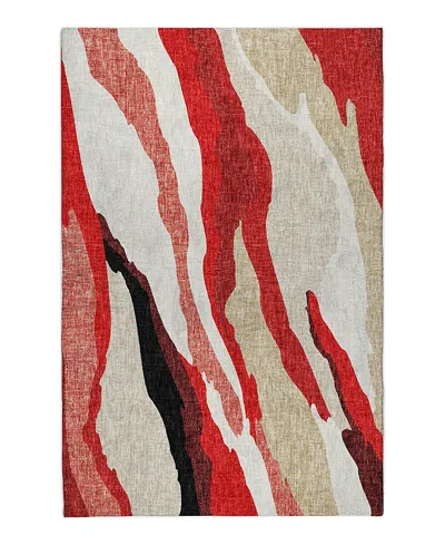 Dalyn Rug Company Dalyn Lorenzo Washable Ln4 Area Rug, 9' X 12' In Red