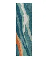 Dalyn Rug Company Dalyn Lorenzo Washable Ln4 Runner Area Rug, 2'3 X 7'6 In Blue