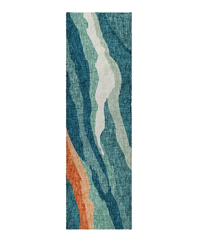 Dalyn Rug Company Dalyn Lorenzo Washable Ln4 Runner Area Rug, 2'3 X 7'6 In Blue