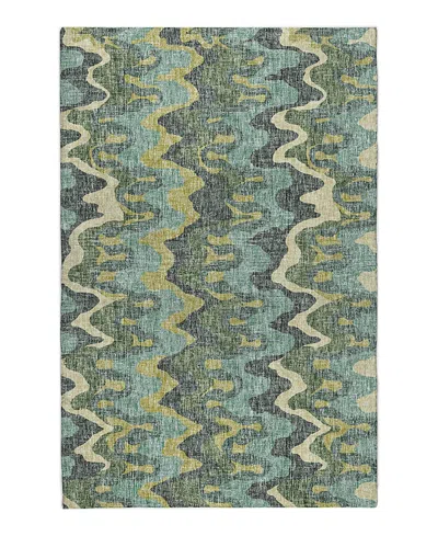 Dalyn Rug Company Dalyn Lorenzo Washable Ln6 Area Rug, 5' X 7'6 In Blue