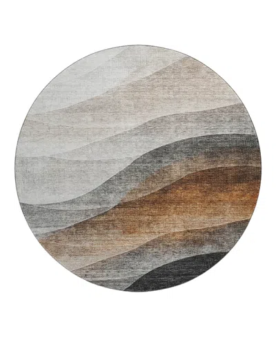 Dalyn Rug Company Dalyn Neo No1 Round Area Rug, 8' X 8' In Brown